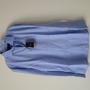 Klauss Boehler Slim Fit Blue Dress Shirt- Size 16.5